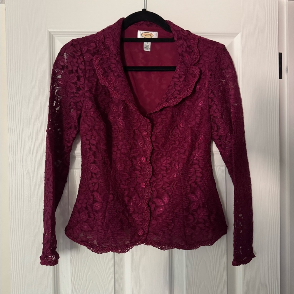 Talbots Rich Burgundy Top